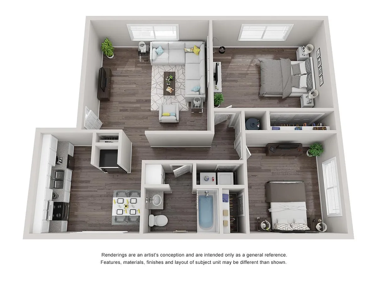 Floor plan Two Bedroom