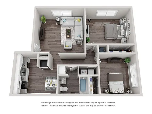 Floor plan Two Bedroom