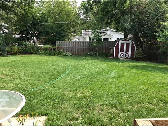 Large Fenced In Backyard Looking South