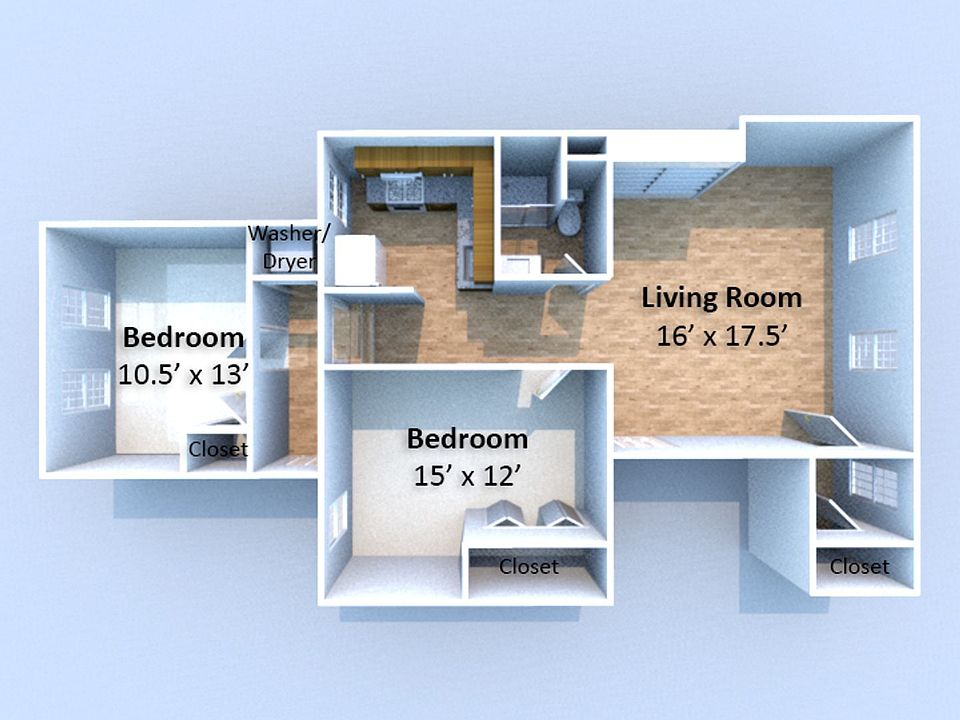 2nd image of 425 N 5th St #2B-1Ba-909Sqft