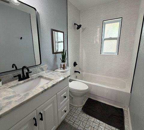 Newly upgraded bathroom.