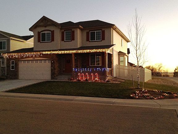 Front of home at Christmas