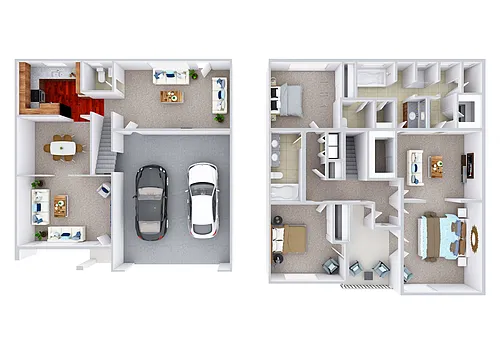 Floor plan 3 Bedroom 2.5 Bath Large