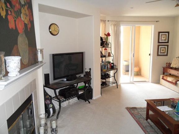 Fireplace and natural light