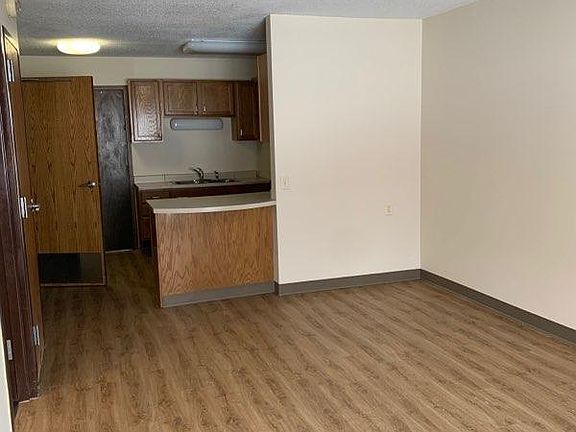 Living/kitchen area view