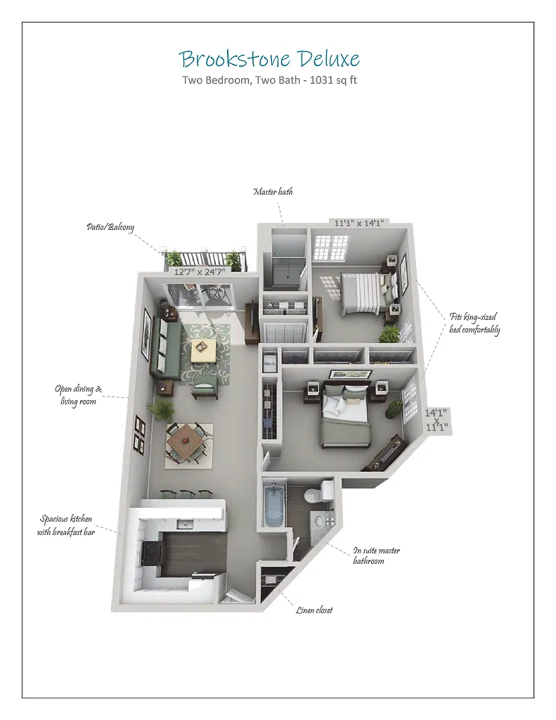Floor plan Brookstone Deluxe