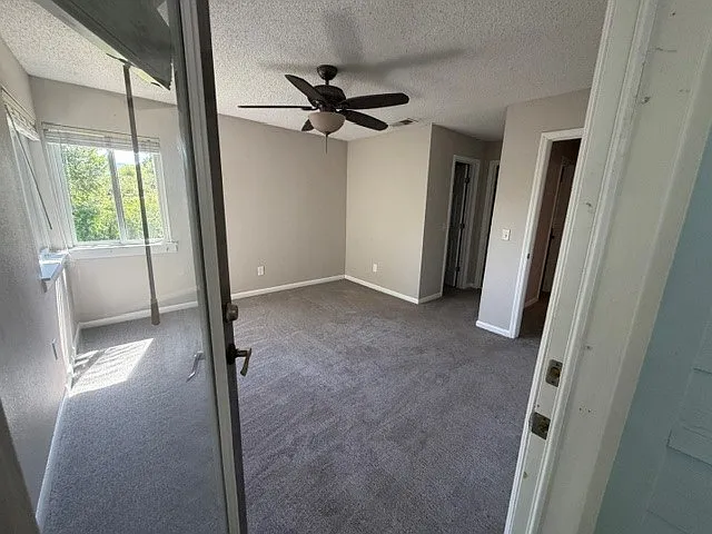 View into bedroom from balcony