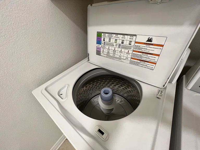 Freshly detailed washing machine.