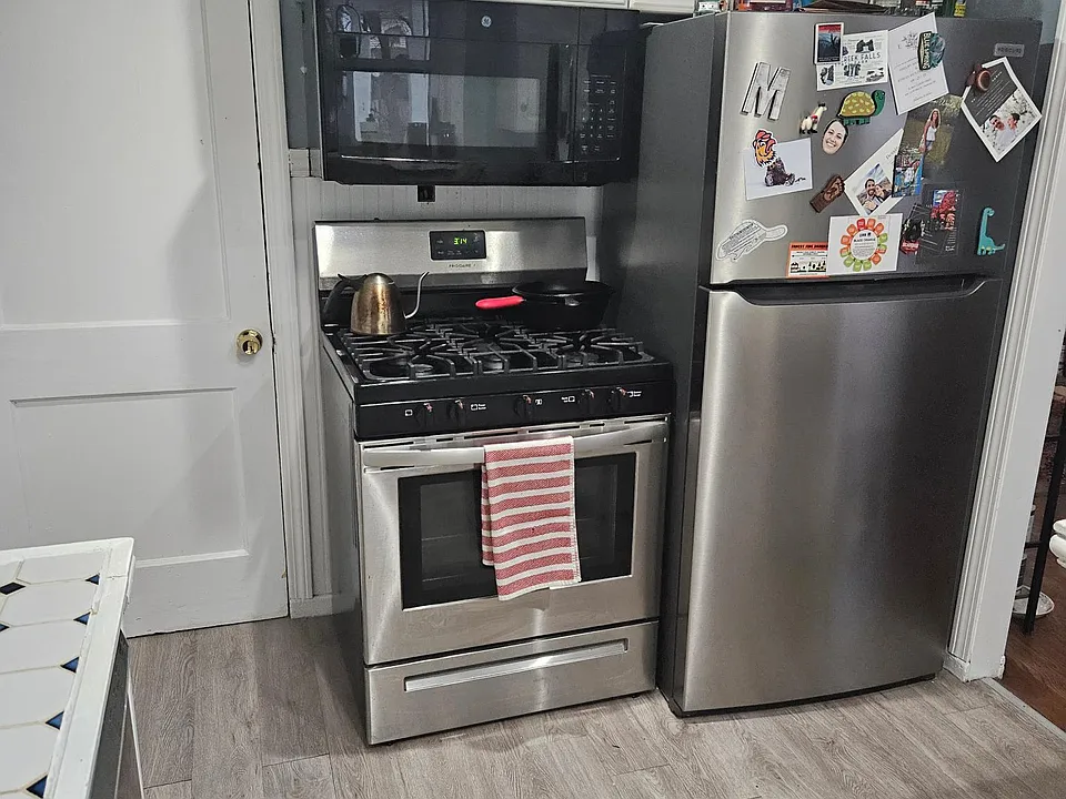 1 year old gas stove and fridge