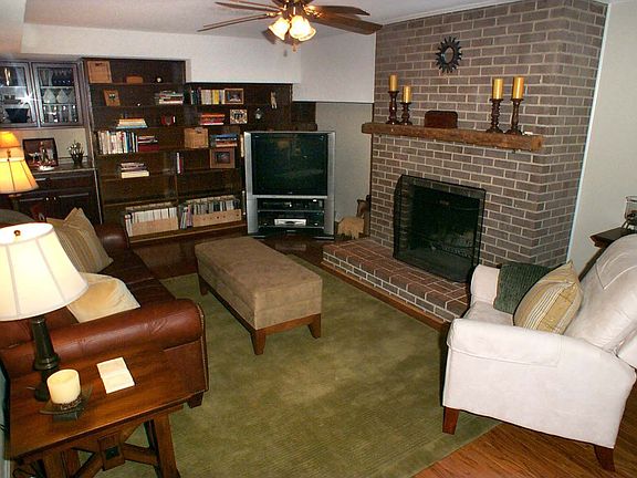 Main-Level Family Room Features a Wood-Burning Fireplace!