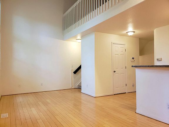 Dining room looking to sitting/living area. Powder room doo