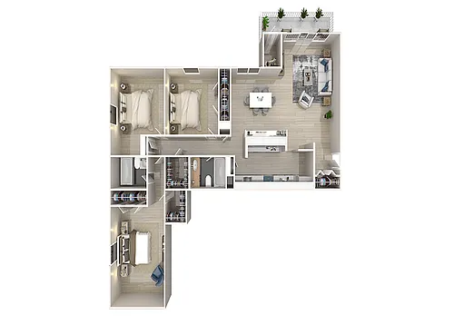 Floor plan 3B