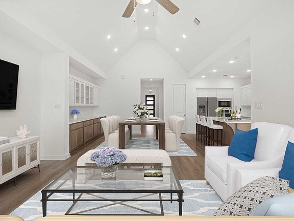 Family Room Dining Room Kitchen