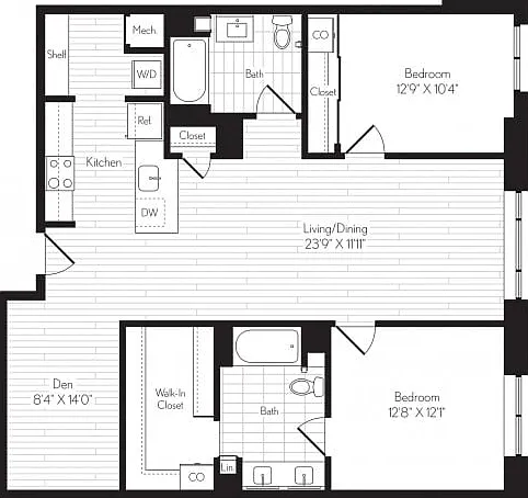 B14D Two Bedroom B14D Two Bedroom