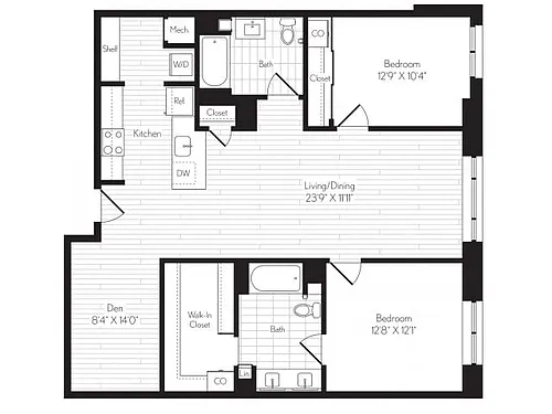Floor plan B14D
