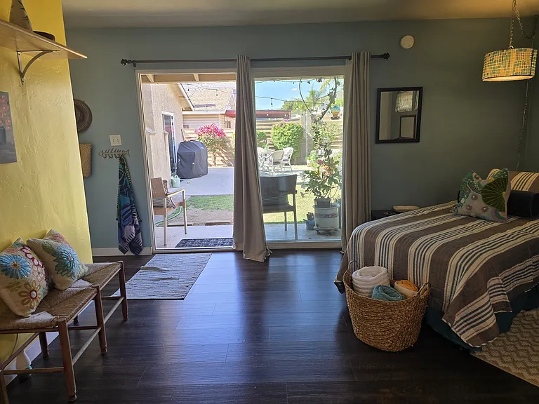 Looking out towards the backyard.