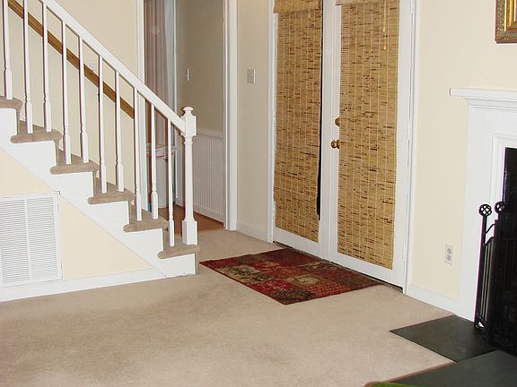 Rear entry steps, leading to upstairs
