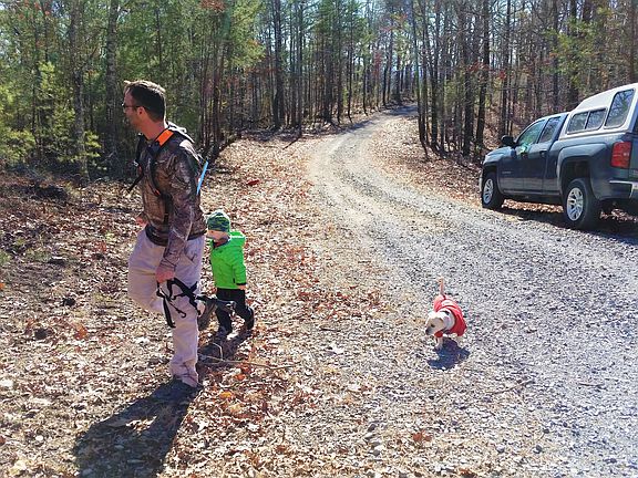 Lot on left where we are at.