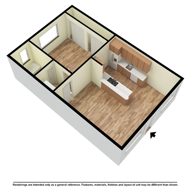 Floor plan 1 br 1 ba with washer dryer carpet 2nd floor