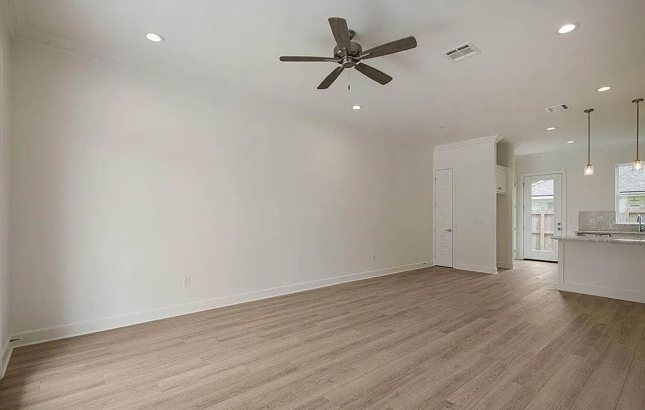 Expansive Living and dining room area