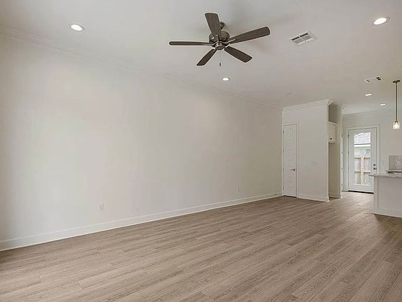 Expansive Living and dining room area