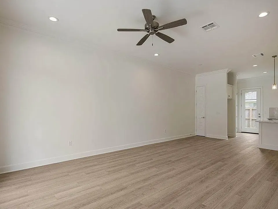 Expansive Living and dining room area