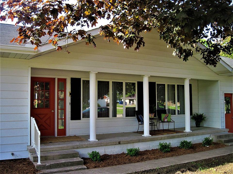 Formal entrance and porch