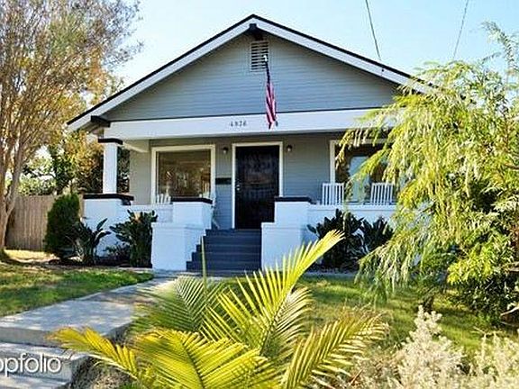 Landscaped front yard adds character and privacy. With extra