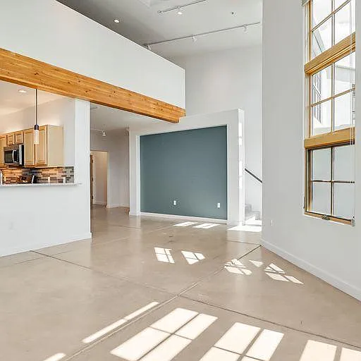 Each loft is slightly different, but all have an open floorplan.