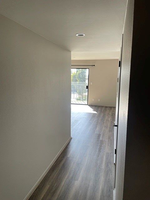 Hallway into living room
