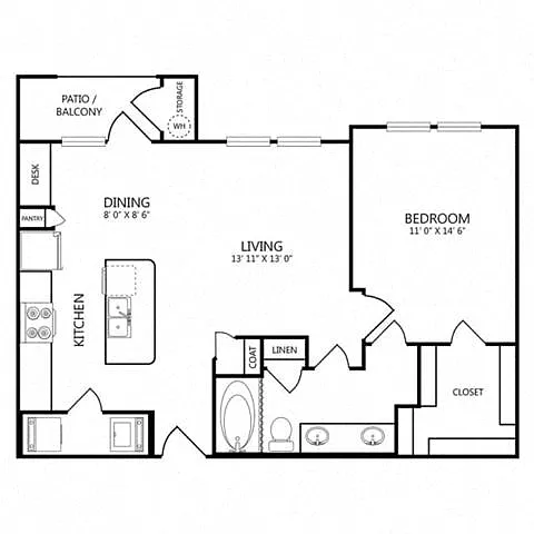 Floor plan 1X1 A4