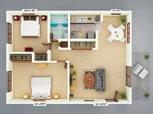 Floor plan Wind Dancer