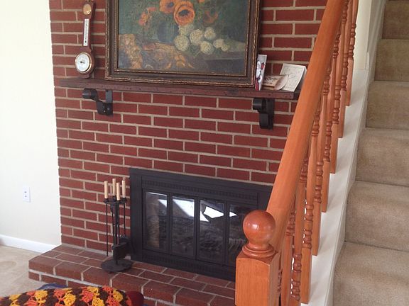 Stairs and Fireplace