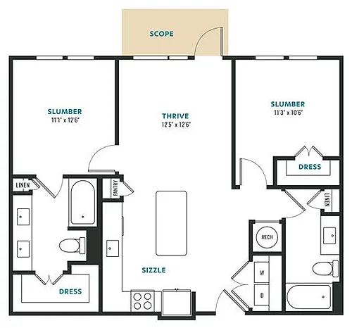 Floor plan B2