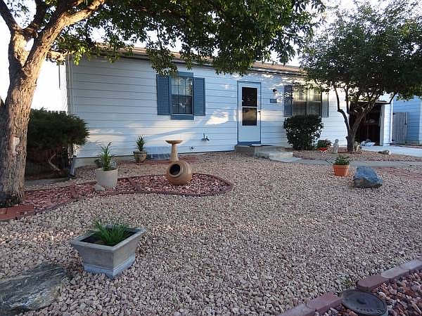Xeriscaped front view