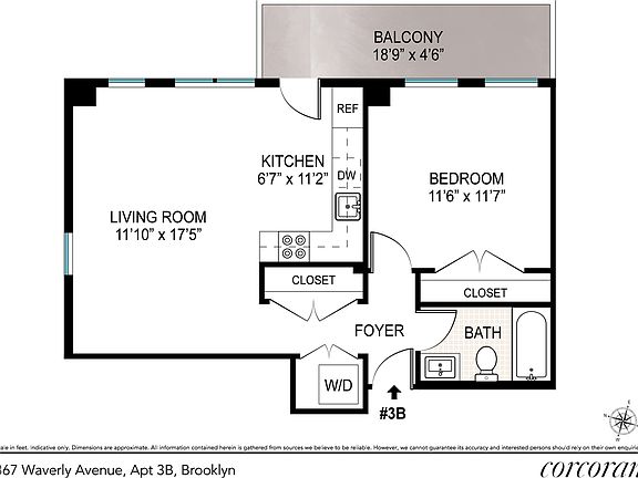 2nd image of 367 Waverly Ave #3B