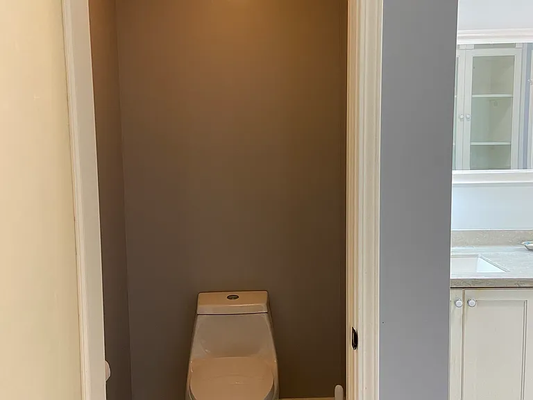 Interior of toilet room