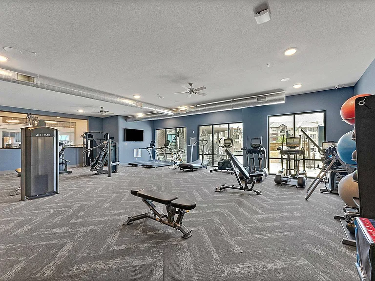 Achieve your fitness goals in the modern Discovery Park gym.