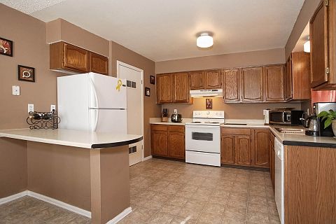 Entrance to garage just off the kitchen