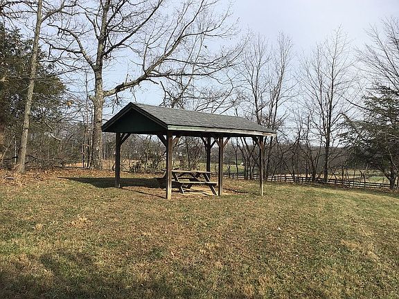 Picnic pavilion on back lot