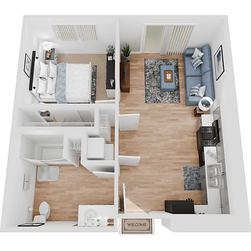 Floor plan 1 Bedroom