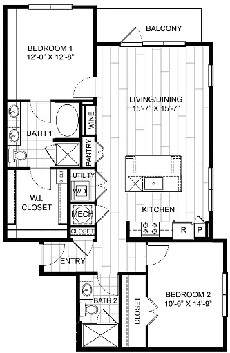 Floor plan B2A