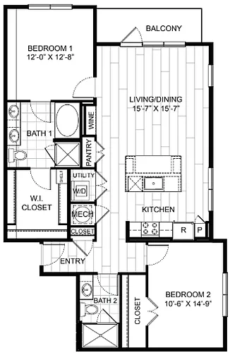 Floor plan B2A