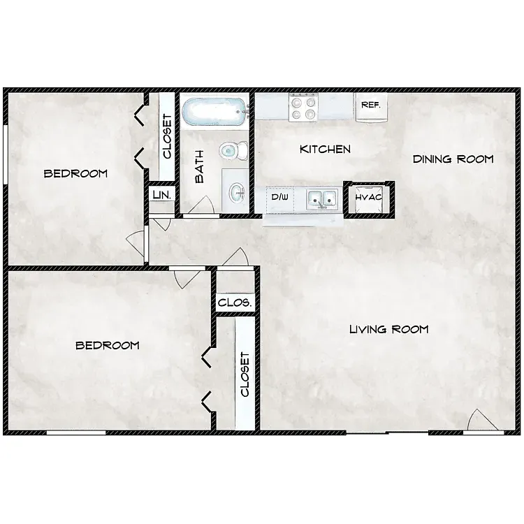 Floor plan 2B
