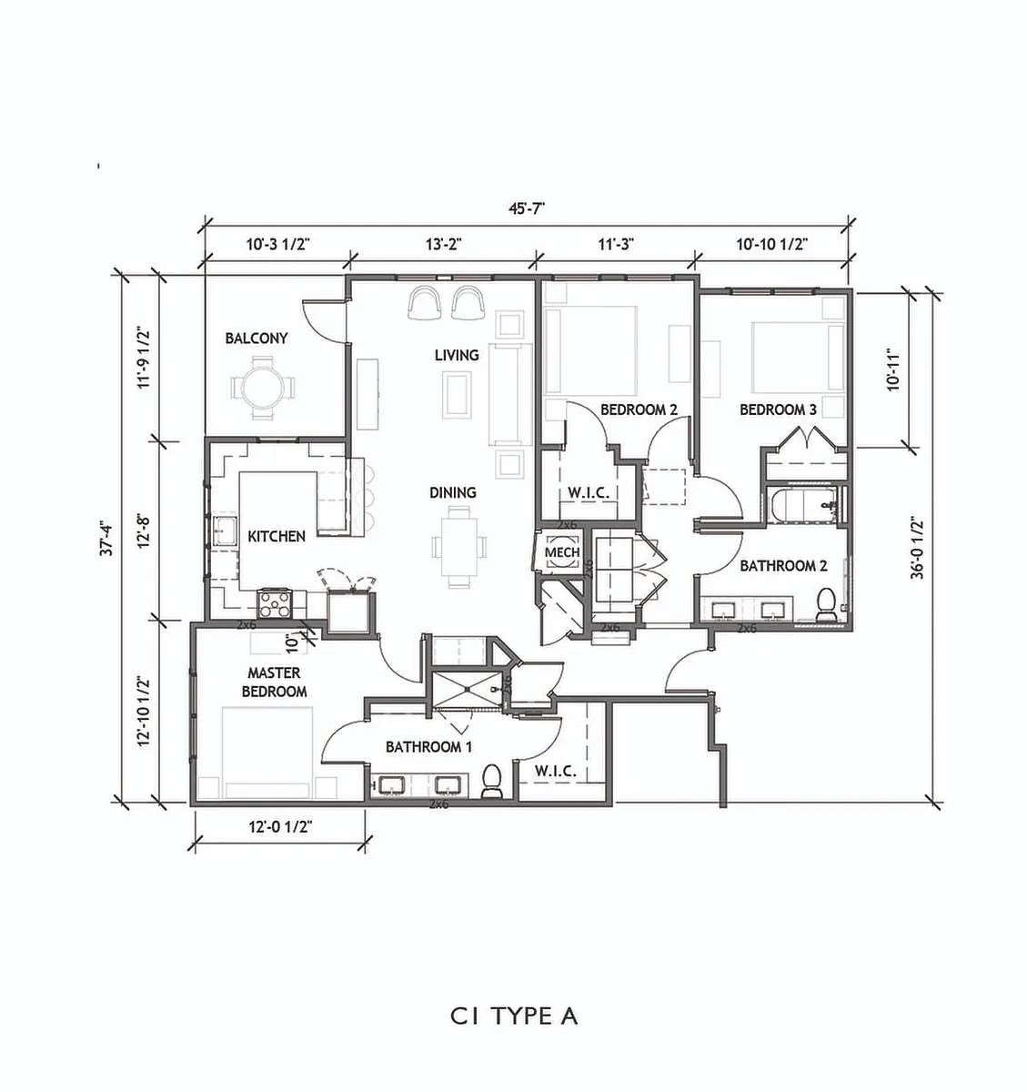 Floor plan C1.A