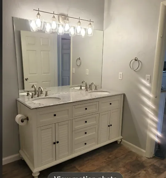 Bathroom has access from the Family, as well as sliding pocket door from Bedroom
