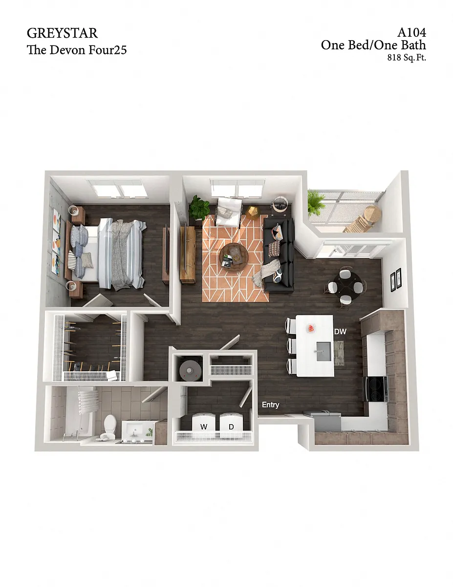 Floor plan A104