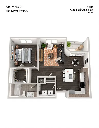Floor plan A104