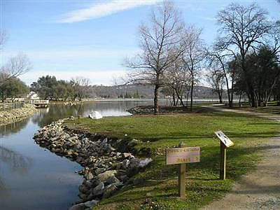 Across the street, Cameron Park Lake.