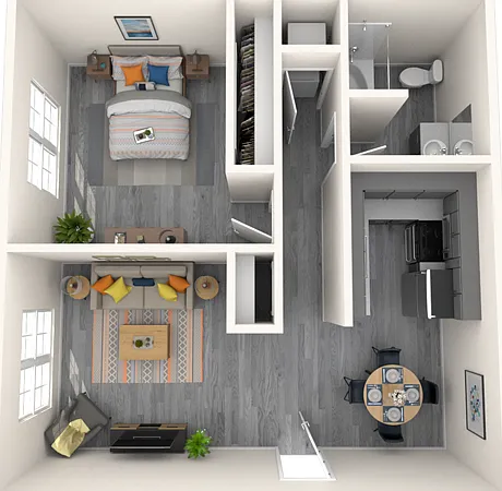 1 Bed, 1 Bath 1 Bed, 1 Bath